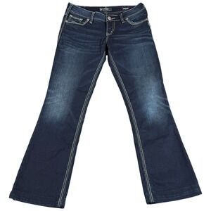 Silver Jeans Co. Suki Slim Boot Jeans Womens 30x33 (31x30.5) Blue Denim Mid Rise